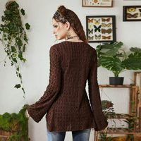 Butterfly Print Patchwork Textured Pleated Top - Thumbnail 4