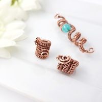 Blue amazonite dreadlocks beads 3 pcs set - Thumbnail 5