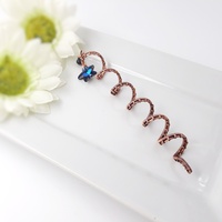 star dreadlock bead for hair braid, wire wrap viking dread beads - Thumbnail 1