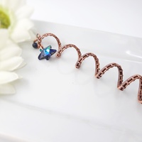 star dreadlock bead for hair braid, wire wrap viking dread beads - Thumbnail 2