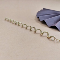 Brass dreadlock bead for long hair, viking style hair spiral - Thumbnail 2