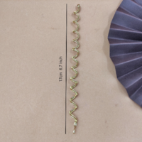 Brass dreadlock bead for long hair, viking style hair spiral - Thumbnail 5