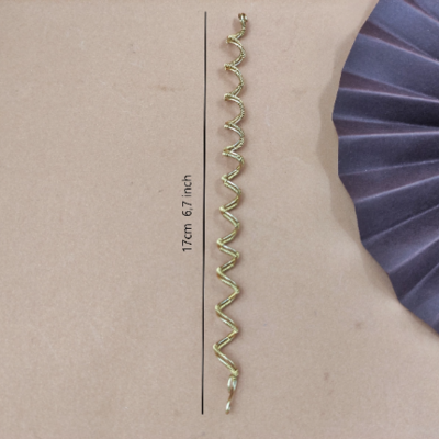 Brass dreadlock bead for long hair, viking style hair spiral