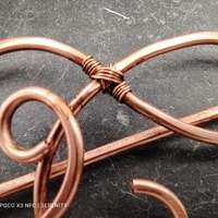 Copper wire hair clip for fine or thick hair, hair claw clip for women - Thumbnail 3