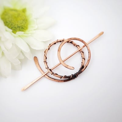 Small hair clip for fine hair, copper wire hair accessories for women