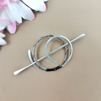 Small hair clip for fine hair, copper wire hair accessories for women - Thumbnail 2