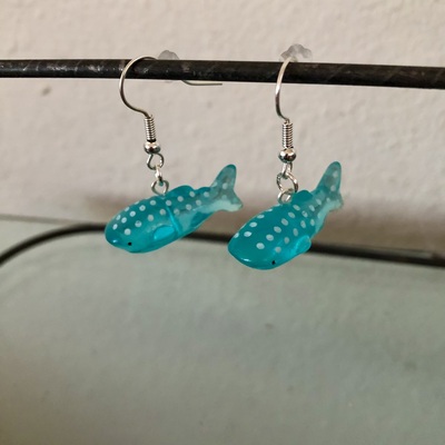 mini whale shark earrings!