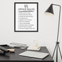 OFFICE RULES - framed poster-2