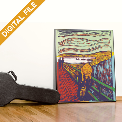 Andy Warhol The Scream 1984 reproduction high quality digital image ready to print