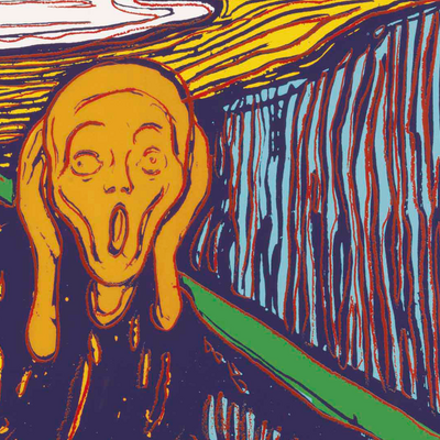 Andy warhol the scream 1984 reproduction high quality digital image ready to print