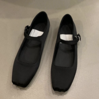 Satin Ballet Flats square toe  - Thumbnail 6