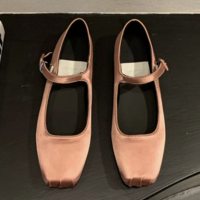 Satin Ballet Flats square toe  - Thumbnail 8