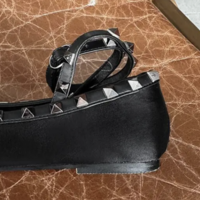 Studded satin wrap ballet flats  - Thumbnail 8