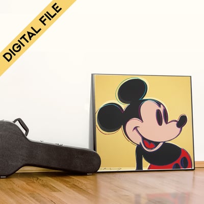 Andy warhol mickey 1981 reproduction high quality digital image ready to print - Thumbnail 4