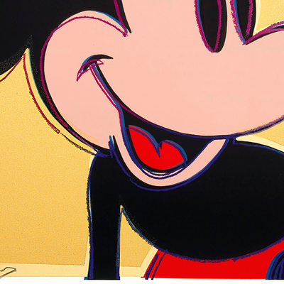 Andy warhol mickey 1981 reproduction high quality digital image ready to print