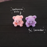 flocked fuzzy bear earrings! - Thumbnail 4
