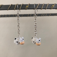tiny cow earrings! - Thumbnail 1