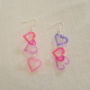 heart chain earrings!-1