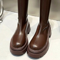 Stunning England Retro Bike Leather Block Heels Boots Gothic Girlystyle Amazing - Thumbnail 7