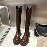 Stunning England Retro Bike Leather Block Heels Boots Gothic Girlystyle Amazing - Thumbnail 8