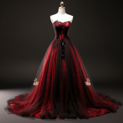 Wine red and black lace applique tulle sweetheart ball gown floor length evening formal party prom dress hand made custom w2-5.1