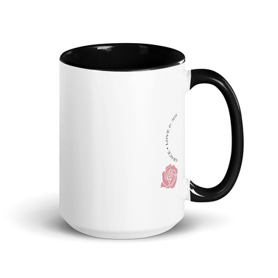 15oz - carmel, indiana, roundabout number 44 mug  "grace, love & joy"