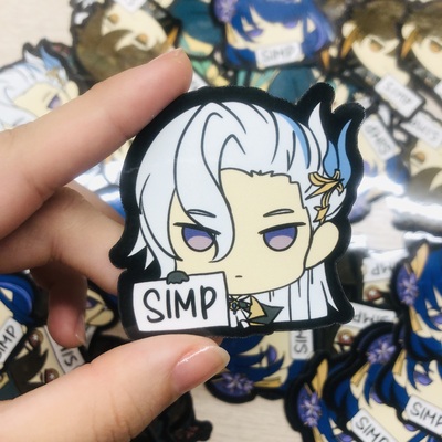 Genshin simp stickers