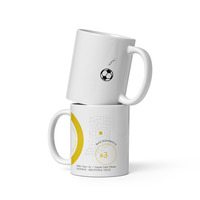 11oz - Roundabout #3 - "Kick" - white glossy mug - Thumbnail 1