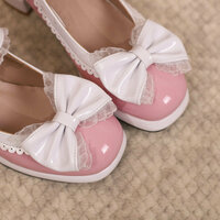 Princess Style Bow Lace High Heels - 2 colors - Thumbnail 8
