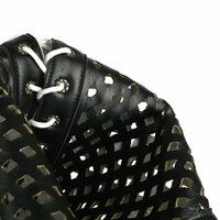 Hollow Fishmouth Lace Up Stiletto High Heels Boots - Thumbnail 3