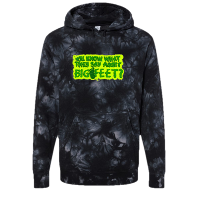 Unisex bigfoot auto tie dye 'you know what they say' hoodie - Thumbnail 5
