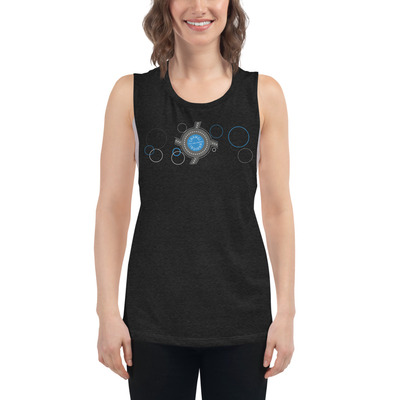 Non-stop adventure roundabout - ladies muscle tank
