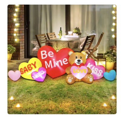 Valentines Day Inflatable prop for proposals