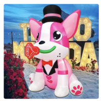 Valentines Day Inflatable prop for proposals - Thumbnail 4