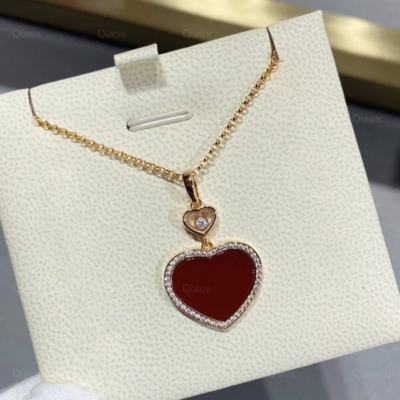 Valentines day heart gold tone pendant 
