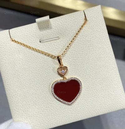 valentines day heart gold tone pendant 