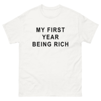 Free Shipping-MY FIRST YEAR BEING RICH TEE - Thumbnail 1