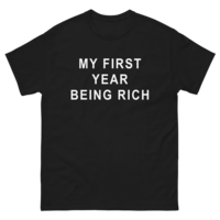 Free Shipping-MY FIRST YEAR BEING RICH TEE - Thumbnail 2