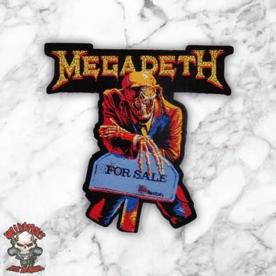 Megadeth3 lasercut woven patches