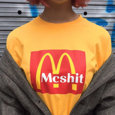 Mcshit t shirt yellow - Thumbnail 3