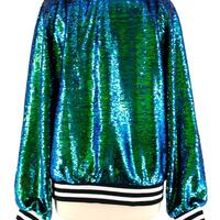 Taylor Swift 1989 Sequin Jacket in Green - Thumbnail 3