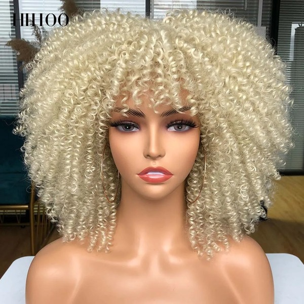 Curly Wig With Bangs For Women H.006