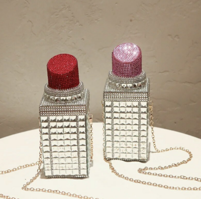 Crystal Valentines Day Lipstick mini bag