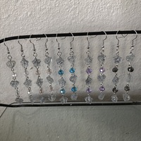 beaded heart or star chain earrings! - Thumbnail 1