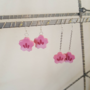 clay cherry blossom earrings!-1