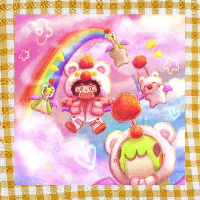 Moogle Wattson print kupo (Apex Legends)