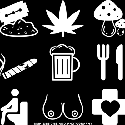 Unisex - tourist t-shirt white icons