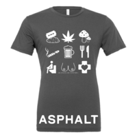 Unisex - Tourist T-Shirt White Icons - Thumbnail 3