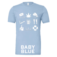 Unisex - Tourist T-Shirt White Icons - Thumbnail 4