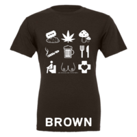 Unisex - Tourist T-Shirt White Icons - Thumbnail 6